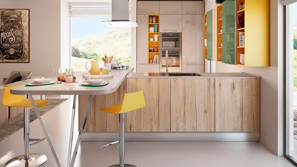 Дизайн кухни с барной стойкой — планировка, стиль, цвета